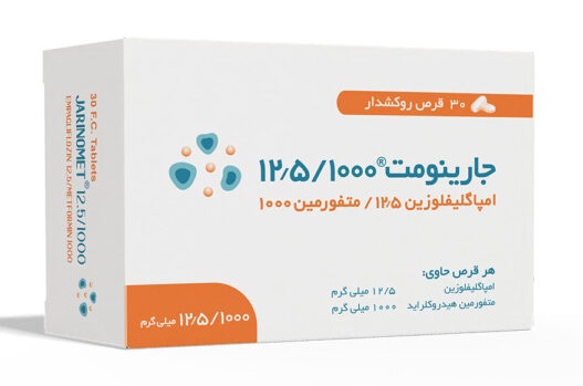 تصویر JARINOMET 12.5/1000 mg Tablet